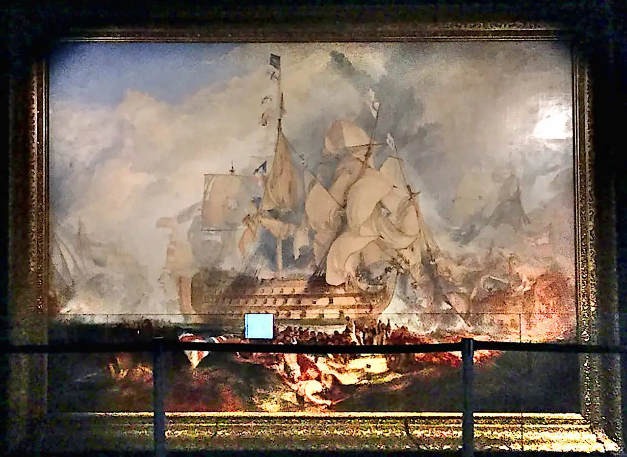 The Battle of Trafalgar, by JMW Turner