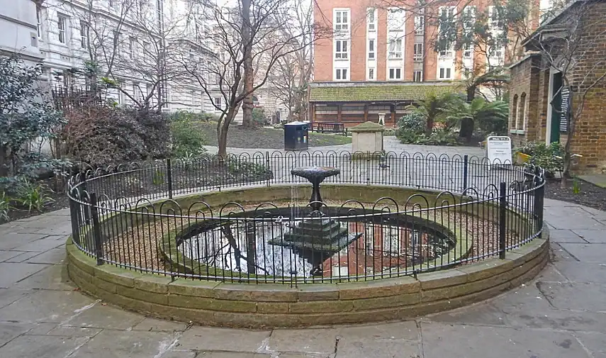 Fish pond in Postman’s Park