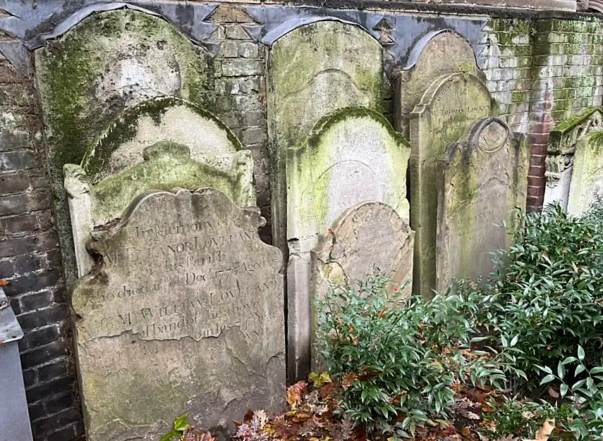 Headstones in Postman’s Park