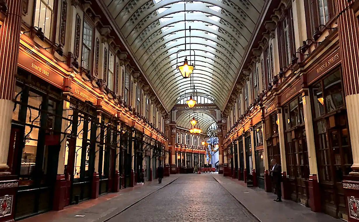 Shops inside Leadenhall Market