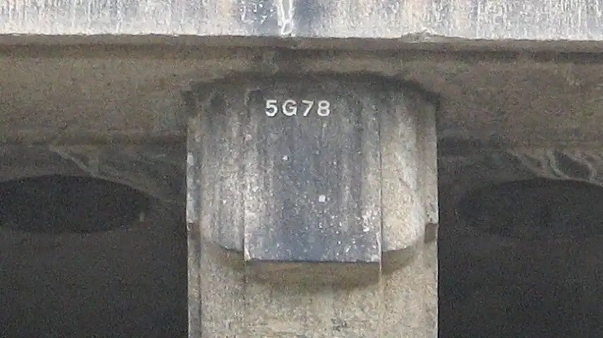 The numbered blocks still visible on London Bridge