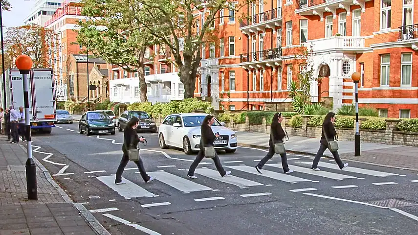 The zebra crossing outside Abbey Road Studios