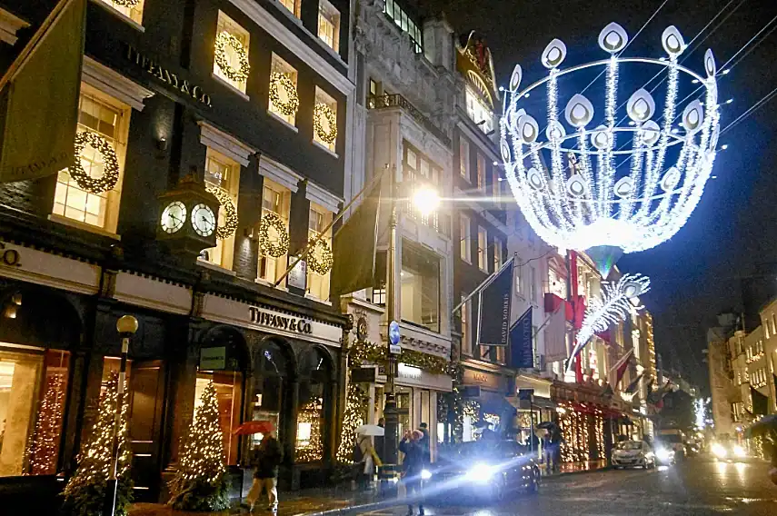 Bond Street Christmas lights