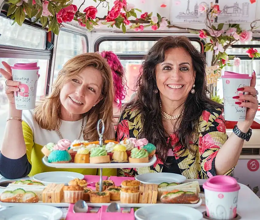 Onboard Brigit's Afternoon Tea Bus