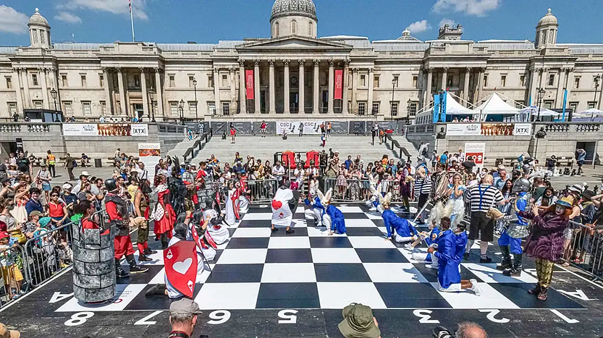 ChessFest in Trafalgar Square - with a living chess set!