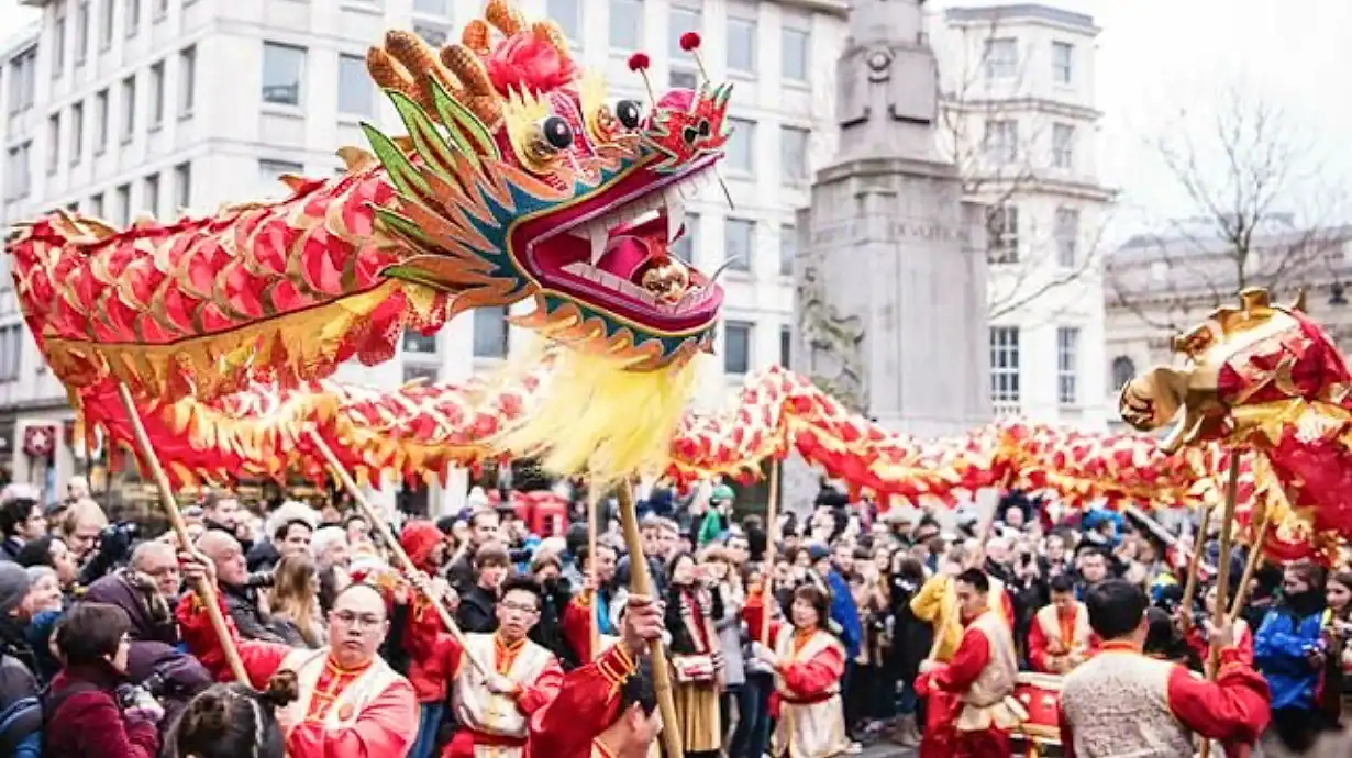 Chinese New Year celebration in Trafalgar Square