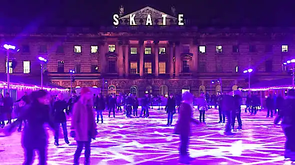 Christmas ice rink