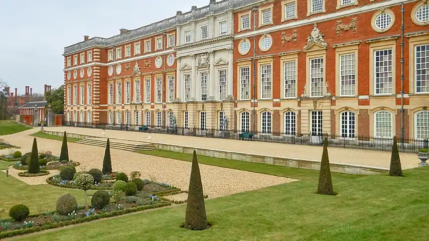 Ornamental gardens at Hampton Court Palace