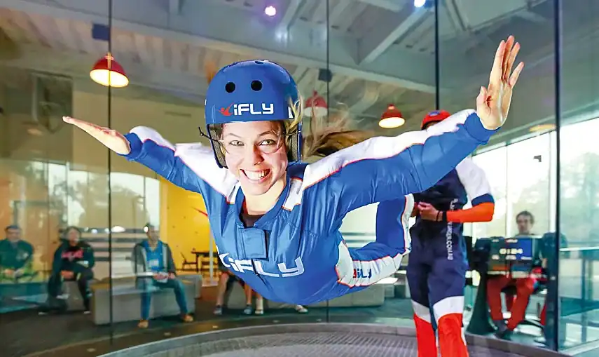 An skydiving session with iFly at The O2