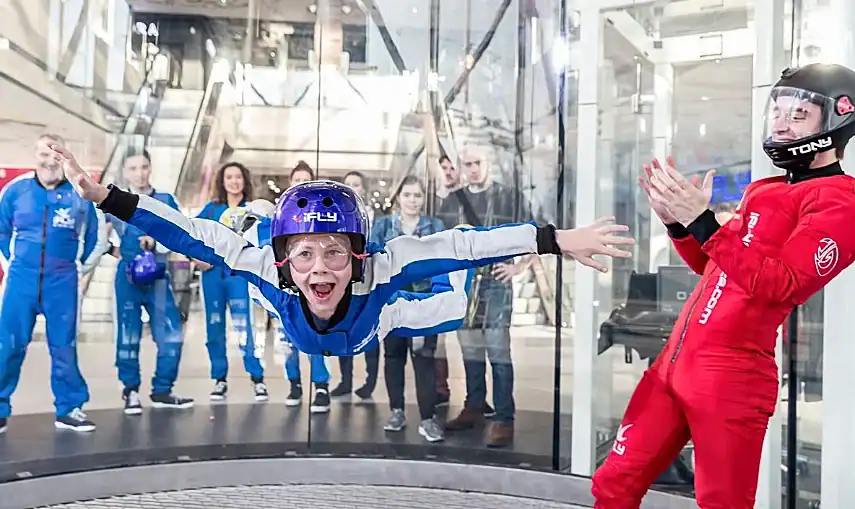 An skydiving session with iFly at The O2