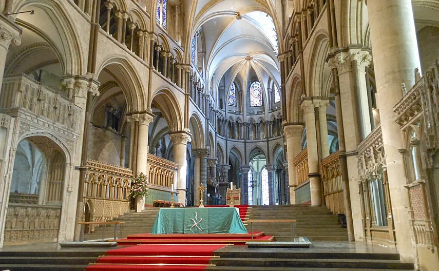 Inside Canterbury Cathedral