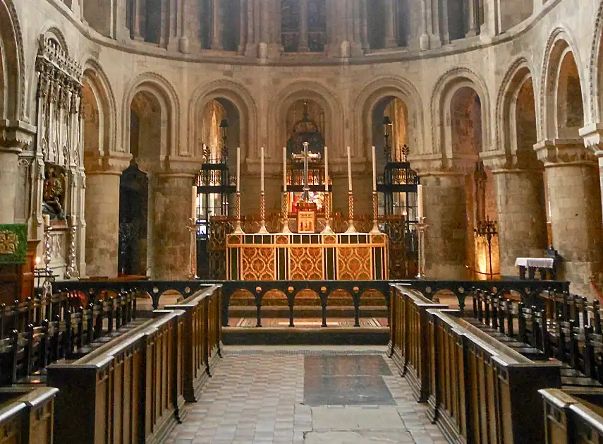 Inside St. Bartholomew-the-Great church