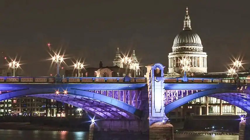 St. Paul's Cathedral and Southwark Bridge