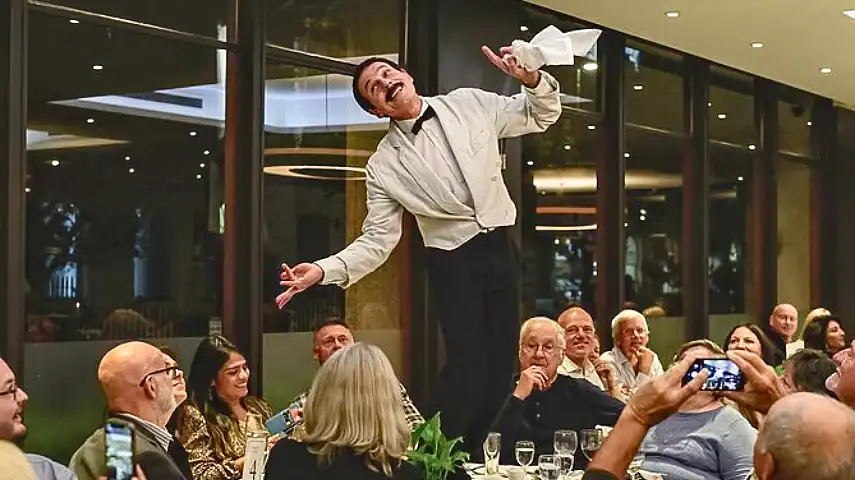 Manuel at the Faulty Towers Dining Experience
