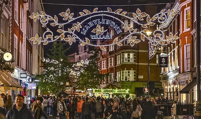 Marylebone Village Christmas lights