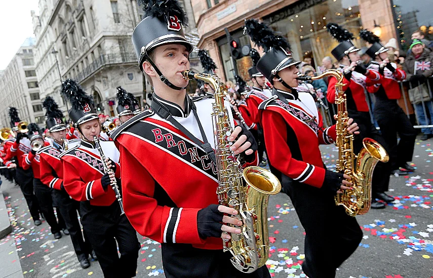 Marching band at the New Year's Day Parade