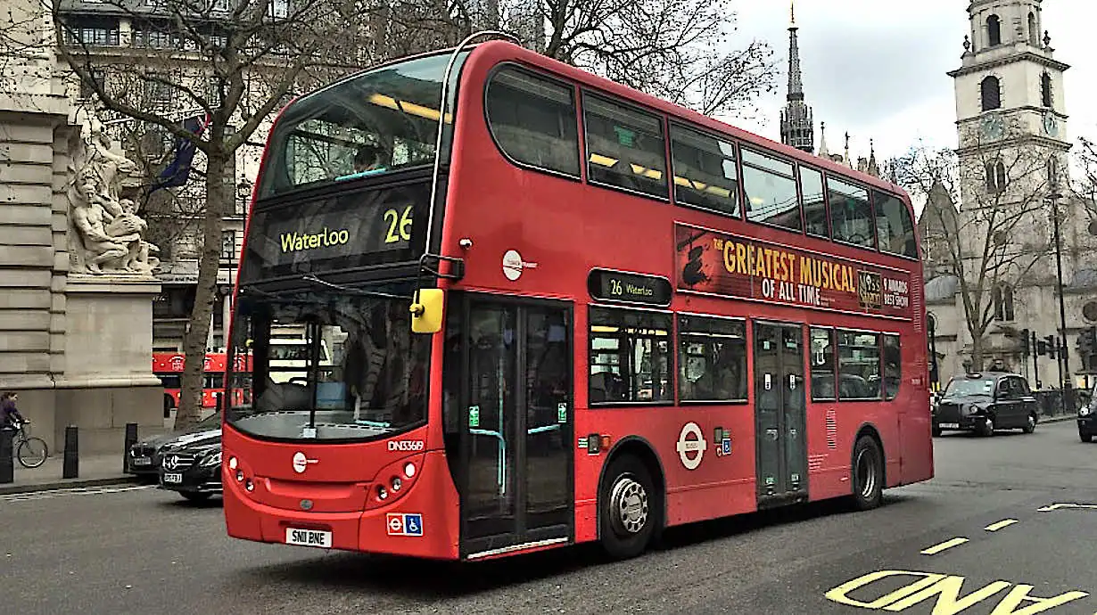 No.26 - London's cheapest sightseeing bus past lots of famous landmarks