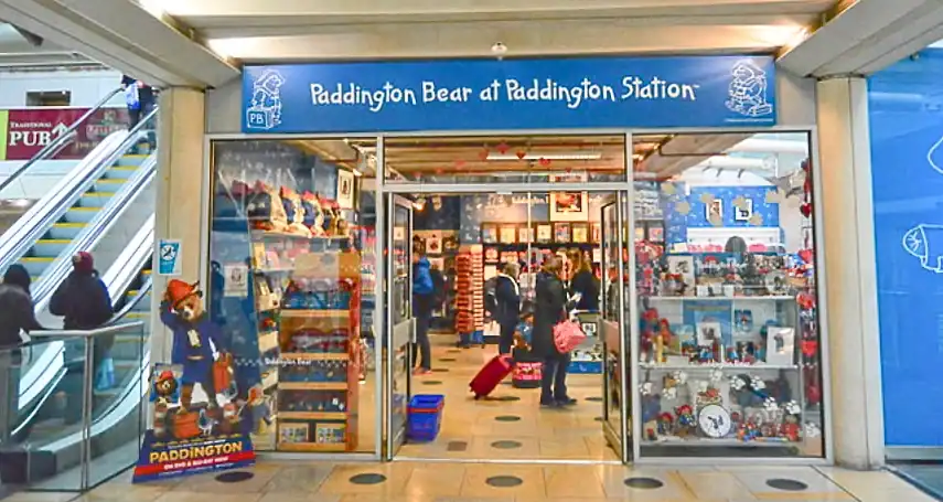 Paddington Bear shop inside the station