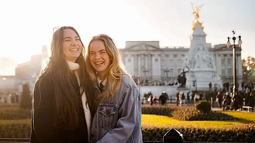 Photoshoot outside Buckingham Palace