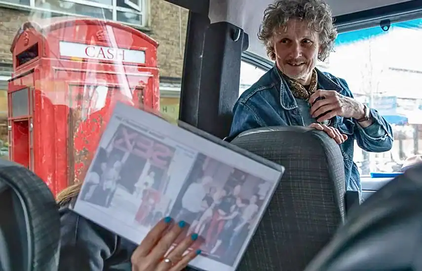 Inside the 'Rock N Roll History' minibus