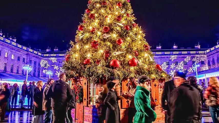 Christmas tree at Somerset House