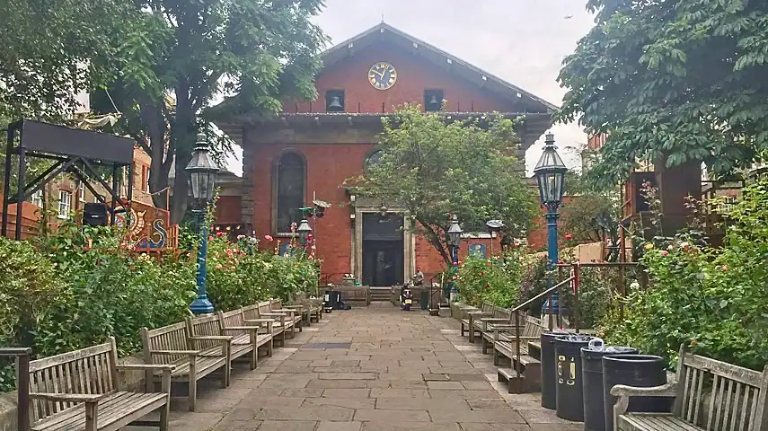 The garden of St. Paul's Church