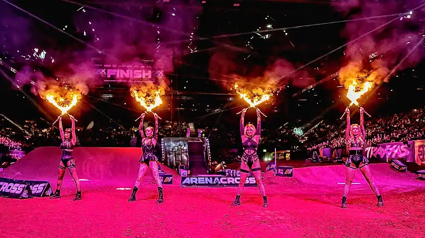 Fuel Girls at the Arena Cross World Tour