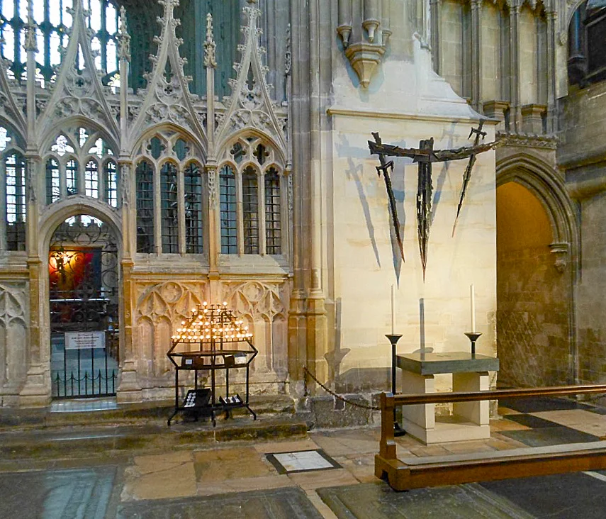 Thomas Becket's murder site in Canterbury Cathedral