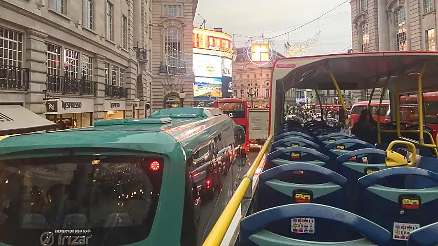 Approaching the bright lights of Piccadilly Circus