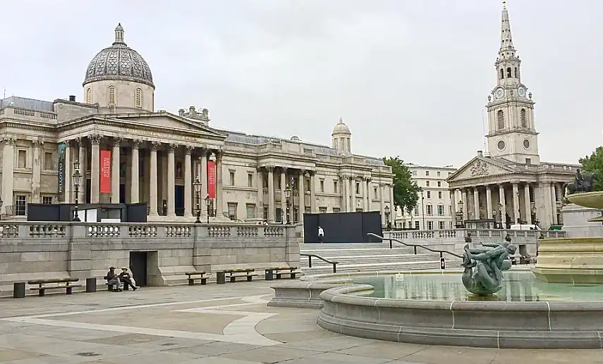 The National Gallery in Trafalgar Square