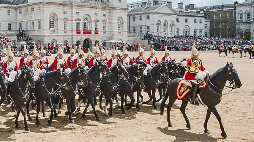 Household Cavalry during Trooping the Colour