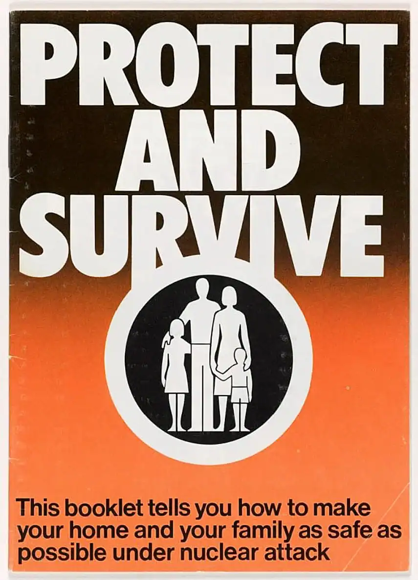 Goverment booklet with advice on what to do during a nuclear attack