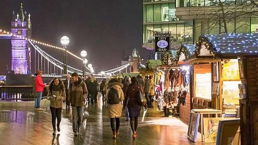 Winter by the River at London Bridge City