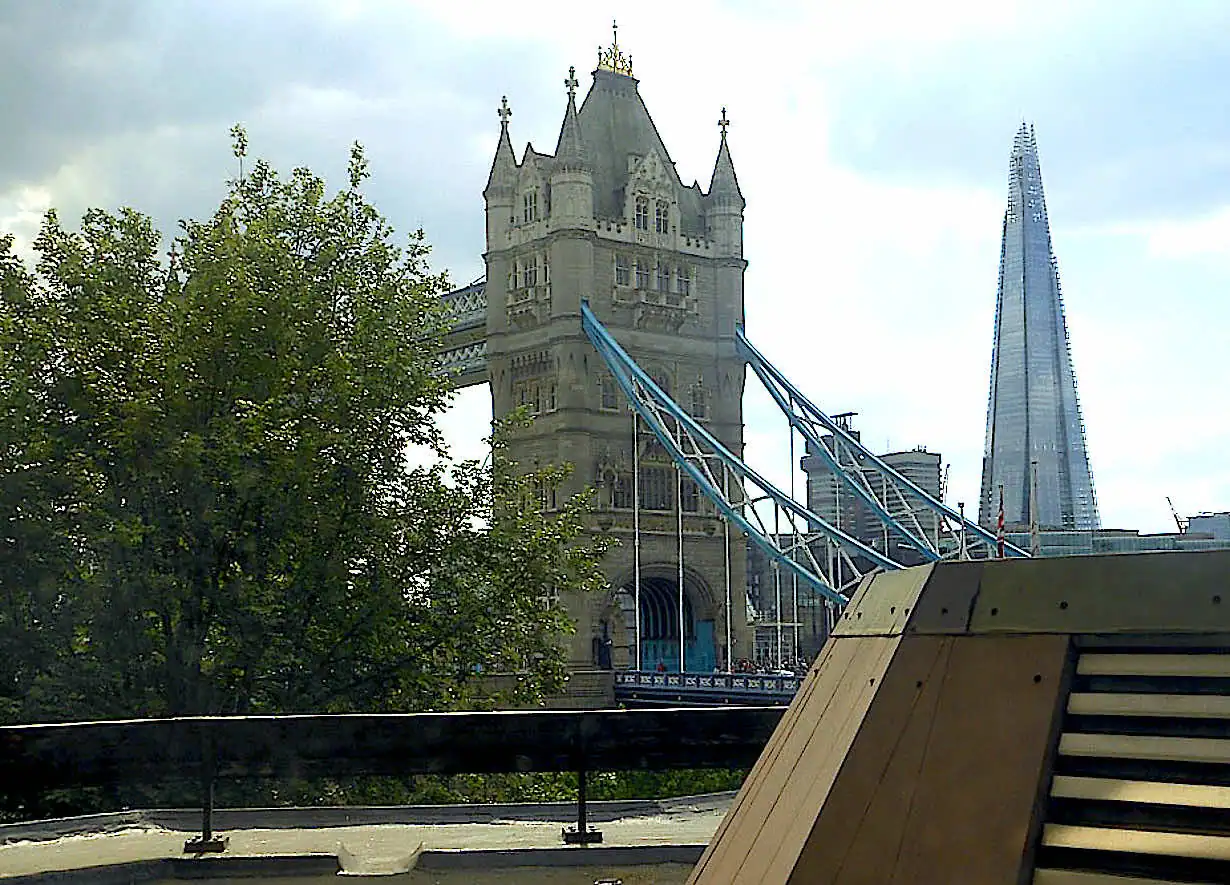 View of Tower Bridge and The Shard from the room